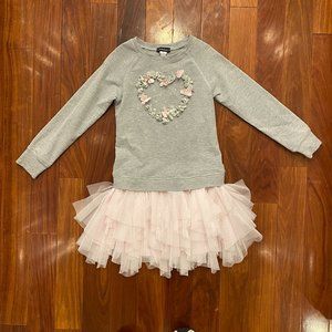 Never worn Kate Mack Sweatshirt and Tulle dress. Size 8.